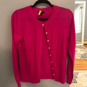 Bright pink s jcrew sweater